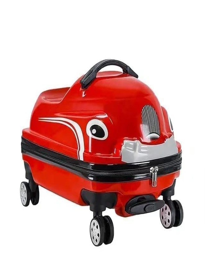 TONICTOYS حقيبة سفر أنيقة للأطفال من تونيك تويز، مقاس 18 بوصة، محمولة، بعجلات متعددة الألوان (حقيبة ترولي للأطفال للسيارة) - Image 1